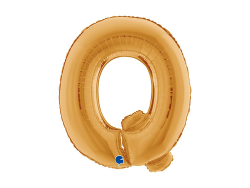 Balon foliowy literka Q złoty - 40" - 1 szt.