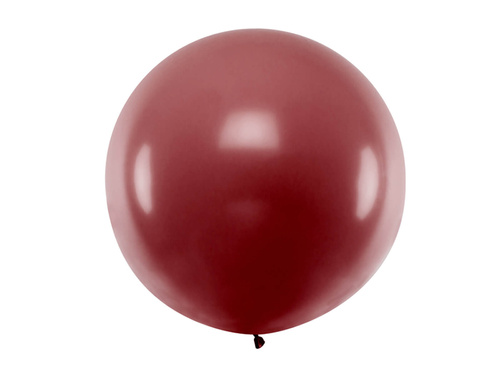 Balon olbrzym 1 m średnicy - bordo pastel.