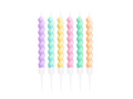 Birthday candles multicolor - 6 pcs