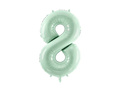Number 8 Green Foil Balloon - 72 cm - 1 pc