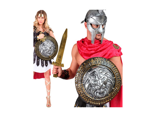 Zestaw Lwie Serce - tarcza 44 cm i miecz 48 cm