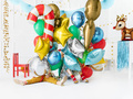 Sugar Cane red foil balloon - 50 x 82 cm - 1 pc.