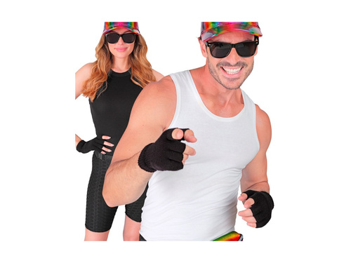 Czarne rękawiczki bez palców