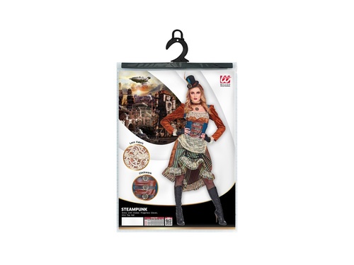 Strój Steampunk z chokeren i rękawiczkami