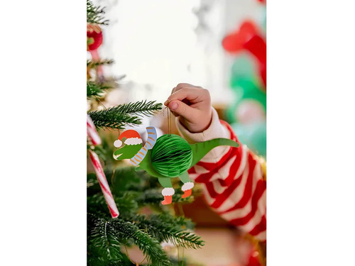 Set of decorations with rosette for Christmas tree - 5 pcs.