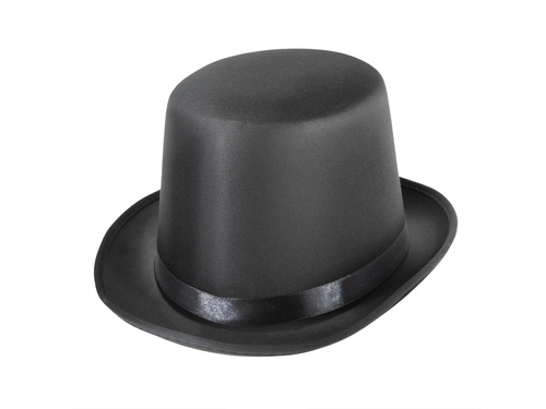 Kapelusz cylinder czarny - 1 szt.