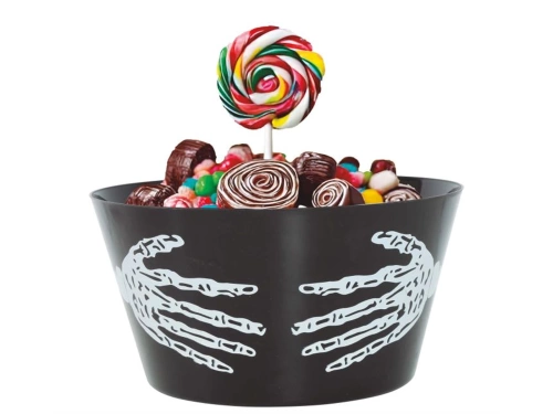 Miska na Halloween czarna - 30 x 22 cm - 1 szt.