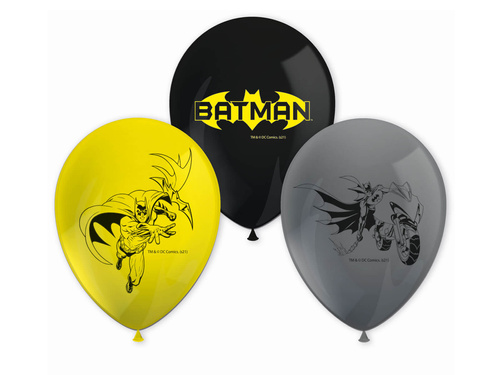 Balony lateksowe Batman - 8 szt.