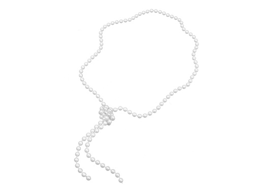 Retro style pearl necklace - 1 piece.