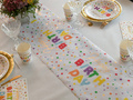 Happy Birthday runner - 28 cm x 3 m - 1 pcs.