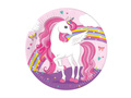 Unicorn birthday plates - 23 cm - 8 pcs.