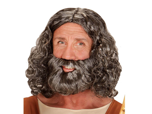 Wig with beard - 1 pcs.