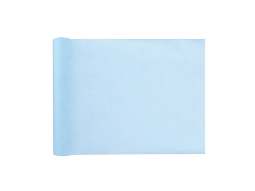 Dekoracja bieżnik z włókniny na stół - błękitny - 30 cm x 10 m - 1 szt.