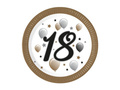 Eighteenth birthday plates - 23 cm - 8 pcs.