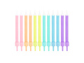 Colorful birthday candles - 6 cm - 12 pcs.