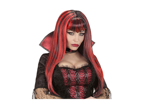 Peruka Vampiria czerwona długa