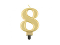 Gold Candle no 8 - 1 pc