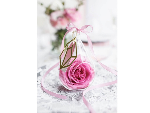 Satin ribbon, light pink, 6 mm / 25 m, 1 pc.
