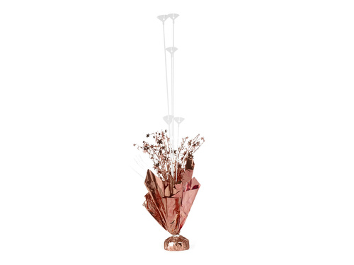 Stick balloon stand with decoration rose gold - 1 pc.