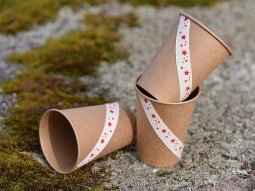 Brown cups - 10 pcs.