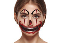 Samoprzylepne naklejki na twarz Klaun