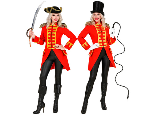 Red parade coat for woman