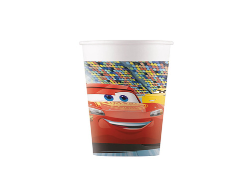 Kubeczki papierowe Cars 3 - 200 ml - 8 szt.