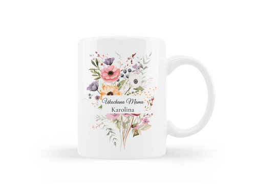 Kubek personalizowany na dzień matki Kwiaty polne - 330ml