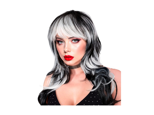 Czarno-biała peruka wampirzycy