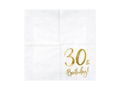 Thirtieth birthday napkins - 33cm - 20 pcs.