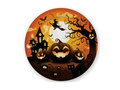 Talerzyki papierowe halloweenowe Dynia - 23 cm - 6 szt.