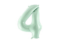 Number 4 Green Foil Balloon - 72 cm - 1 pc