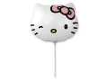 Balon foliowy do patyka Hello Kitty - 36 cm - 1 szt.