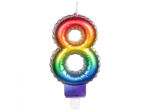 Candle no 8 - 1 pc