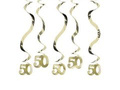 Hanging decoration swirls of gold - 50 tka - 5 pcs.