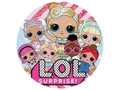 LOL Surprise decorative cake wafer - 20 cm