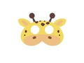 Felt mask Giraffe - 1 piece.