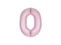 Balon foliowy cyfra 0 różowy - 86 cm - 1 szt.