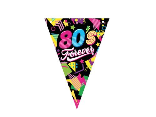Baner flagi 80's Forever - 300 cm - 1 szt.