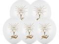 Printed First Holy Communion balloons - gold - 50 pcs.