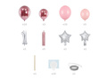 Set of balloons for a birthday party pink - 50 pcs.