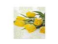 Serwetki Żółte tulipany - 33 cm - 20 szt.