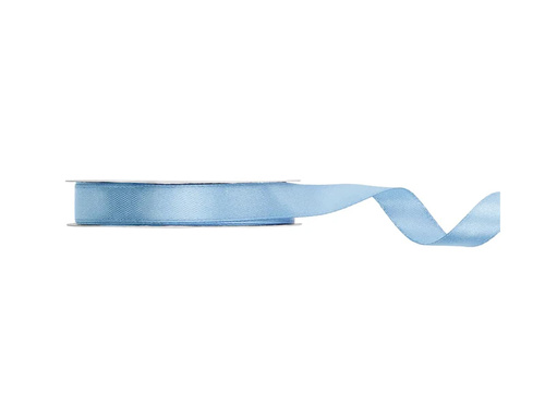 Satin ribbon, misty blue, 12 mm / 25 m, 1 pc.