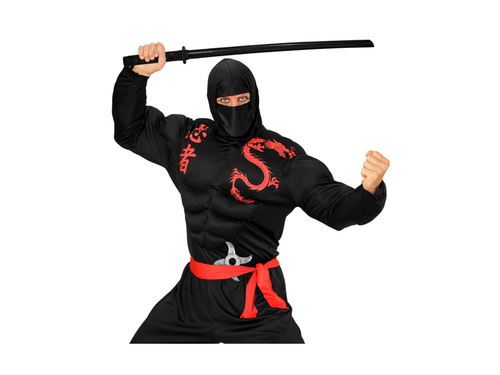 Katana ninja drewniana czarna - 100 cm