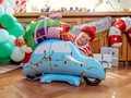 Standing foil balloon Christmas Car - 90 x 72 cm - 1 pc.