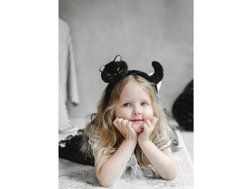 Opaska Czarny Kot -  23.5x18cm - 1 szt.