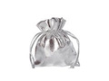 Silver bags for guests - 8 x 10 cm - 6 pcs.