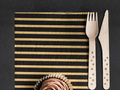 Gold Stripes napkins - 33 cm - 20 pcs.