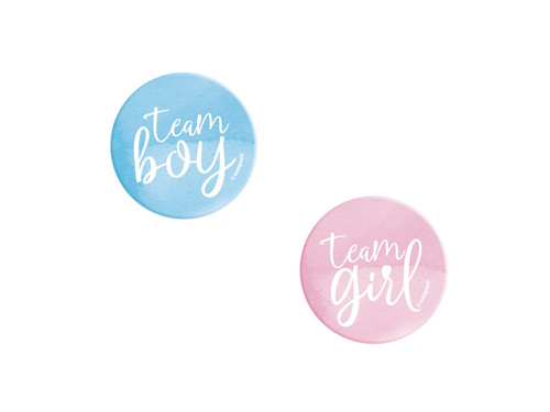 Gender disclosure pins Boy or girl - 10 pcs.