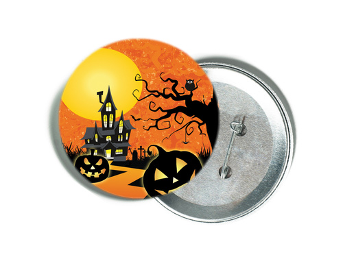 Haunted House pin - 1 pc.